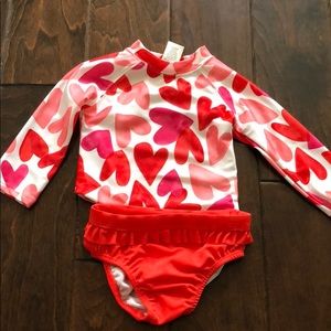 Heart bathing suit